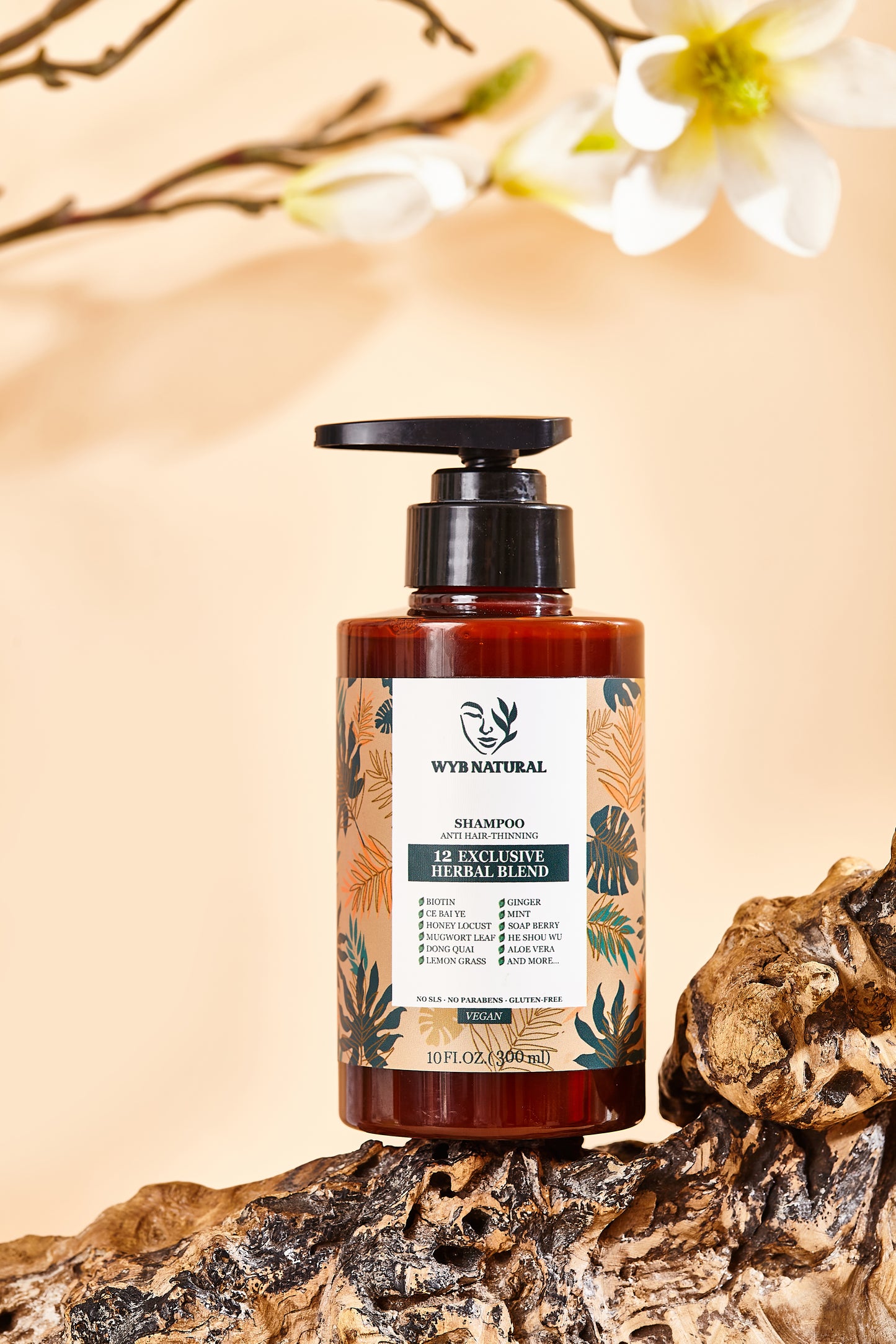 WYB NATURAL Anti-Thinning Biotin Shampoo with 12 Exclusive Herbal Blend
