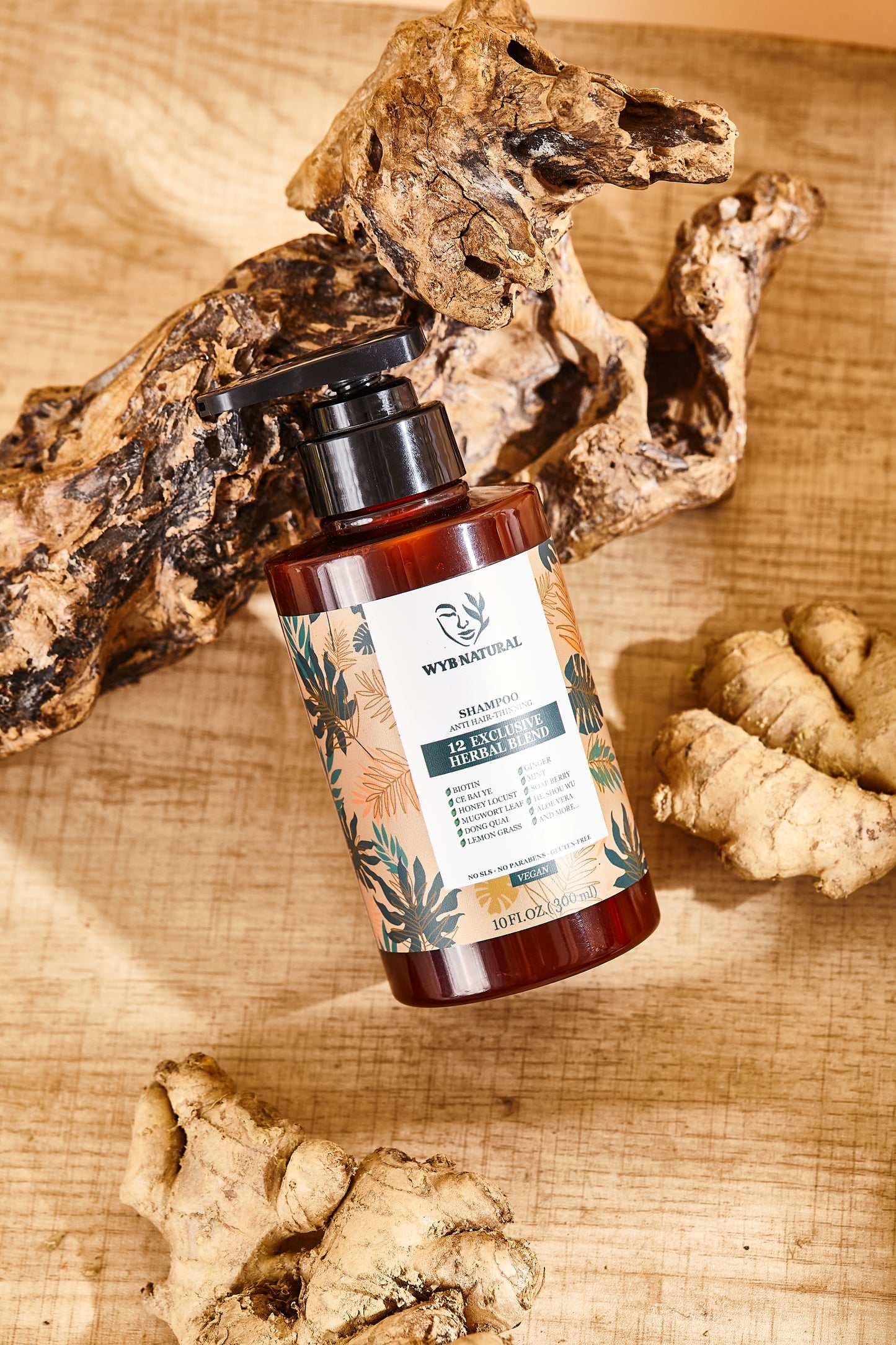 WYB NATURAL Anti-Thinning Biotin Shampoo with 12 Exclusive Herbal Blend