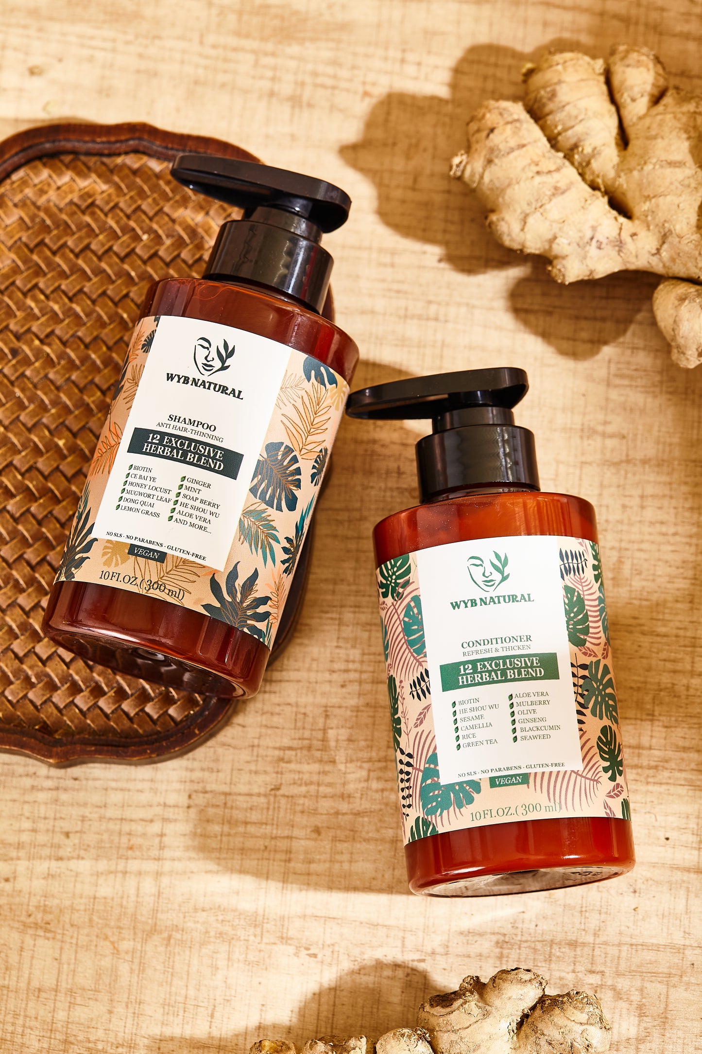 WYB NATURAL Anti-Thinning Biotin Shampoo and Conditioner Set